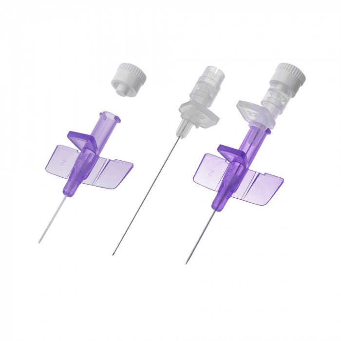 IV Cannula with wings, without injection port