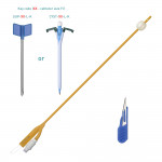 Suprapubic Cystostomy Catheter Kits with latex foley catheter
