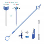 Suprapubic Cystostomy Catheter Kits with polyurethene malecot catheter