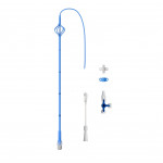 Re-entry nephrostomy malecot catheters