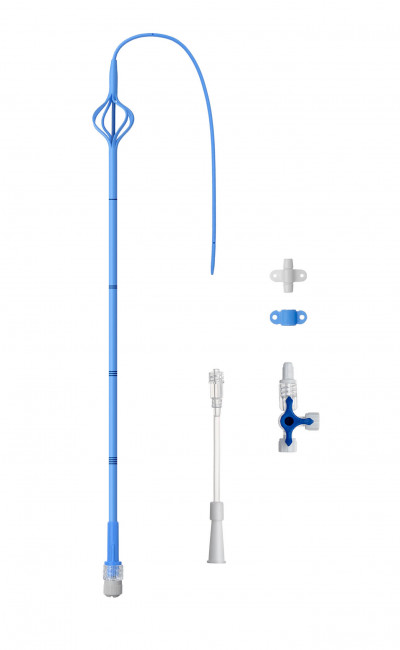 Re-entry nephrostomy malecot catheters