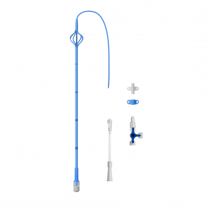 Re-entry nephrostomy malecot catheters