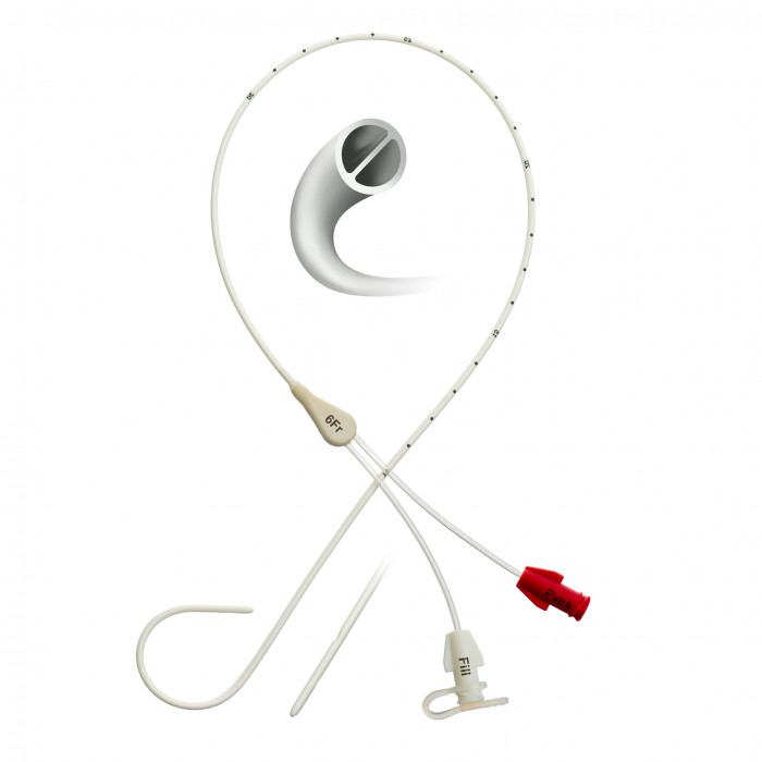 Catheters for urodynamic testing pigtail
